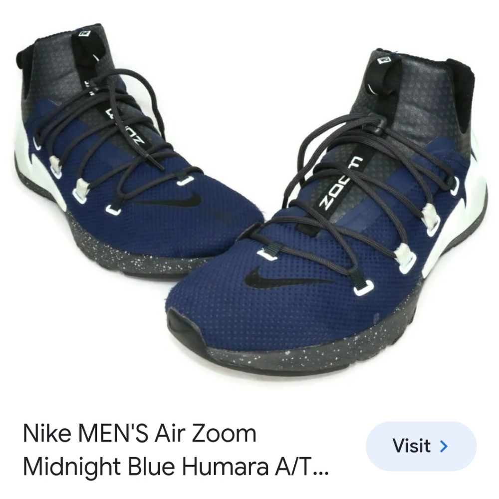 Nike Air Zoom Midnight Blue Humara A/T Men's size 9